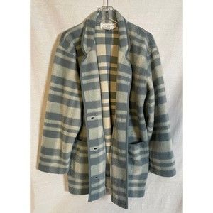 VTG Adrienne Vittadini Sport Women's Plaid Jacket Petite Small Business Casual
